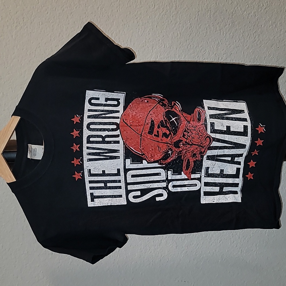 Vintage Five Finger Death Punch The Wrong Side Of Heaven 2 Sided Black Shirt